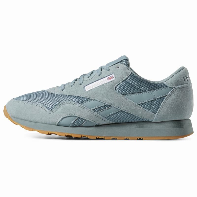 Tenisi Reebok Classic Nylon Barbati Turcoaz/Albi/Gri Romania AK3149LU